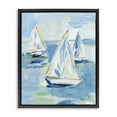 thumbnail image 1 of Stupell Industries Transitional Setting Sail Fleet Black Floating Frame Canvas Art, 25 x 31, by Julia Purinton, 1 of 8