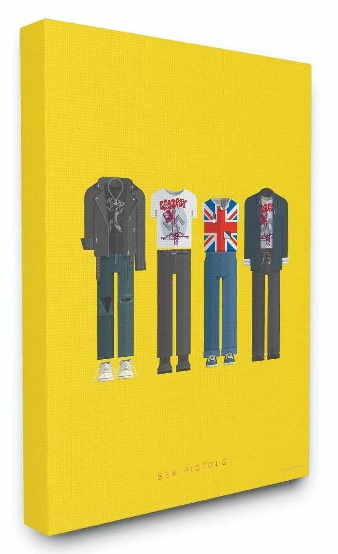 Stupell Industries Sex Pistols Famous People Characters Fashion Design Canvas Wall Art by Fred Birchal