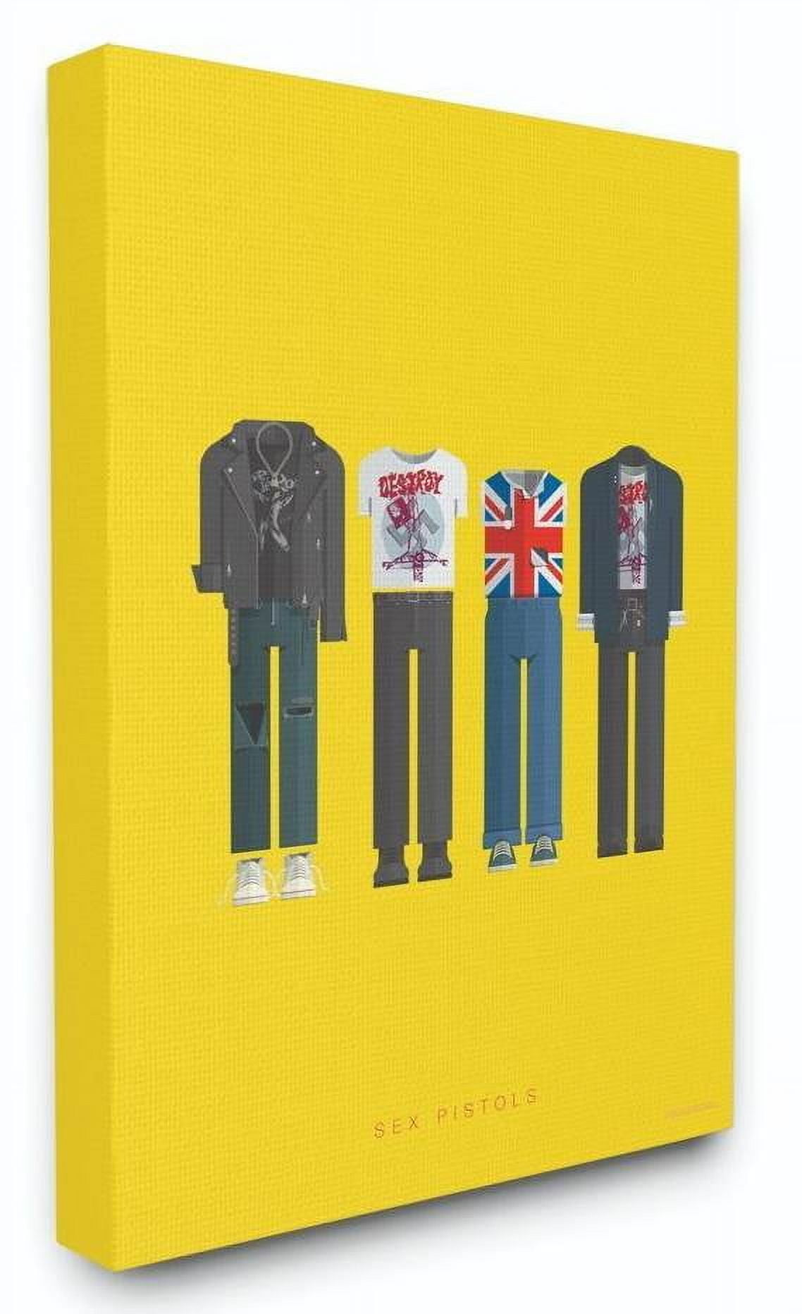 Stupell Industries Sex Pistols Famous People Characters Fashion Design Canvas Wall Art by Fred Birchal