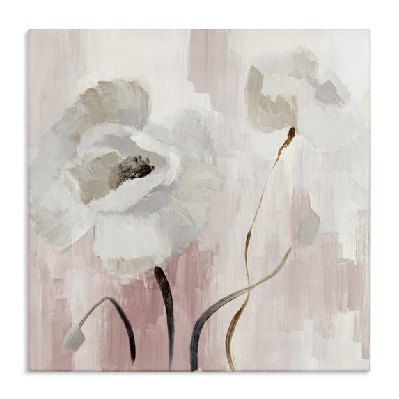 Stupell Industries Shabby Chic Abstract White Blossoms Canvas Art, 24 x 24, by Lanie Loreth