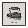 thumbnail image 1 of Stupell Industries Shabby Chic Antique Laundry Iron Black Floating Frame Canvas Art, 18 x 18, by Val Rhodes, 1 of 7