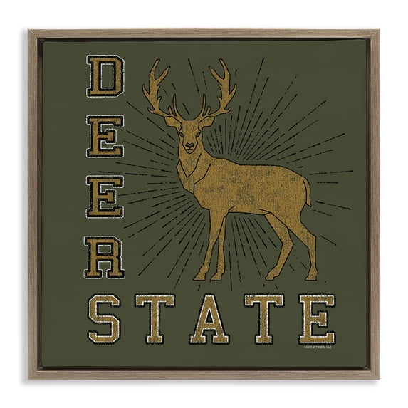 Stupell Industries Shabby Chic Brown Floating Frame Canvas Art, 25 x 25, by Spirit Animals/Life Is High