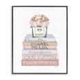 thumbnail image 1 of Stupell Industries Shabby Chic Delicate Pink Roses on Books Black Framed Giclee Art, 16 x 20, by Amanda Greenwood, 1 of 7