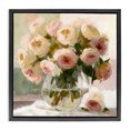 thumbnail image 1 of Stupell Industries Shabby Chic Full Rose Blossoms Black Floating Frame Canvas Art, 18 x 18, by Gina Kelly, 1 of 8