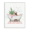 thumbnail image 1 of Stupell Industries Shabby Chic Glam Pug in Tub White Framed Giclee Art, 24 x 30, by Ziwei Li, 1 of 7
