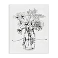 thumbnail image 1 of Stupell Industries Shabby Chic Joy Text Daisies Bouquet Detailed Line Design Canvas Art, 16 x 20, by Lettered and Lined, 1 of 7