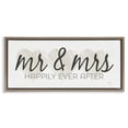 thumbnail image 1 of Stupell Industries Shabby Chic Romantic Mr & Mrs Brown Floating Frame Canvas Art, 31 x 14, by Marla Rae, 1 of 8