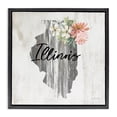 thumbnail image 1 of Stupell Industries Shabby Chic Shabby Chic Illinois Black Floating Frame Canvas Art, 18 x 18, by Cindy Jacobs, 1 of 8