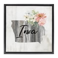 thumbnail image 1 of Stupell Industries Shabby Chic Shabby Chic Iowa Black Floating Frame Canvas Art, 18 x 18, by Cindy Jacobs, 1 of 8