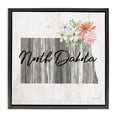 thumbnail image 1 of Stupell Industries Shabby Chic Shabby Chic North Dakota Black Floating Frame Canvas Art, 18 x 18, by Cindy Jacobs, 1 of 8