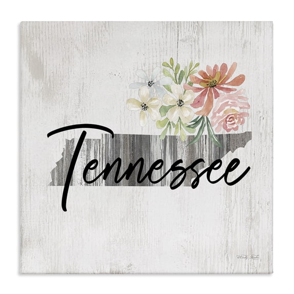 Stupell Industries Shabby Chic Shabby Chic Tennessee Canvas Art, 36 x 36, by Cindy Jacobs