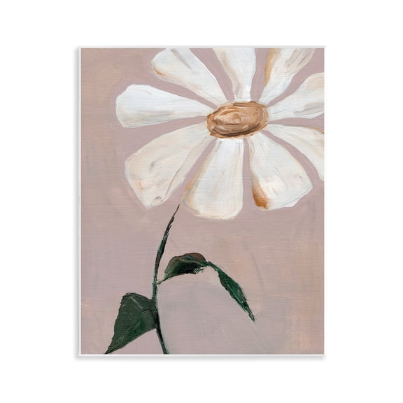 Stupell Industries Shabby Chic Single Daisy Sprig Wall Plaque Art, 11 x 14, by Nikita Jariwala