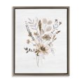 thumbnail image 1 of Stupell Industries Shabby Chic Subtle Flower Bundle Sprigs Brown Floating Frame Canvas Art, 25 x 31, by Janet Tava, 1 of 7