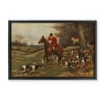 thumbnail image 1 of Stupell Industries Shabby Chic Vintage Hunting Party Dogs Black Floating Frame Canvas Art, 25 x 17, by Tina Higgins Designs Inc., 1 of 9