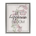 thumbnail image 1 of Stupell Industries Shabby Chic Vintage Let Happiness Bloom Gray Floating Frame Canvas Art, 25 x 31, by Lil' Rue, 1 of 7