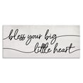 thumbnail image 1 of Stupell Industries Shabby Chic Your Big Little Heart Phrase Soft Country Script Canvas Art, 30 x 13, by Lil' Rue, 1 of 7