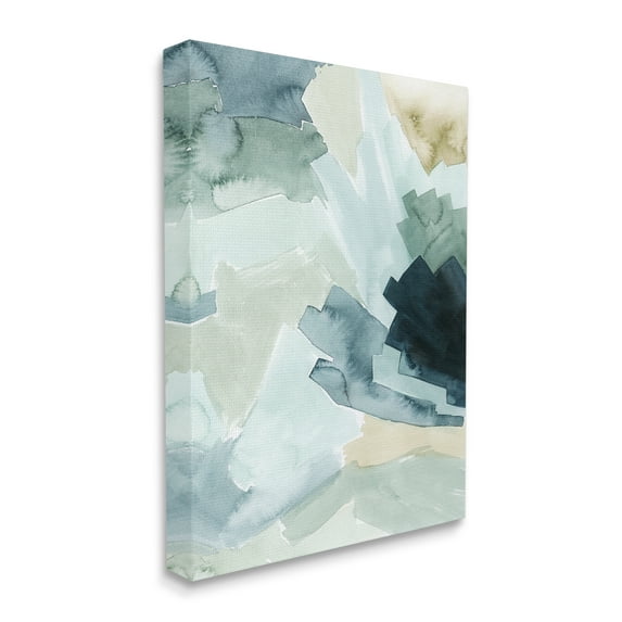 Stupell Industries Shaded Forest Abstract Landscape Green Blue Design Canvas Wall Art, 16 x 20, Design by Grace Popp