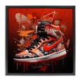 thumbnail image 1 of Stupell Industries Modern Shades Of Red Sneaker Black Floating Frame Canvas Art, 18 x 18, by Creative Studio, 1 of 8