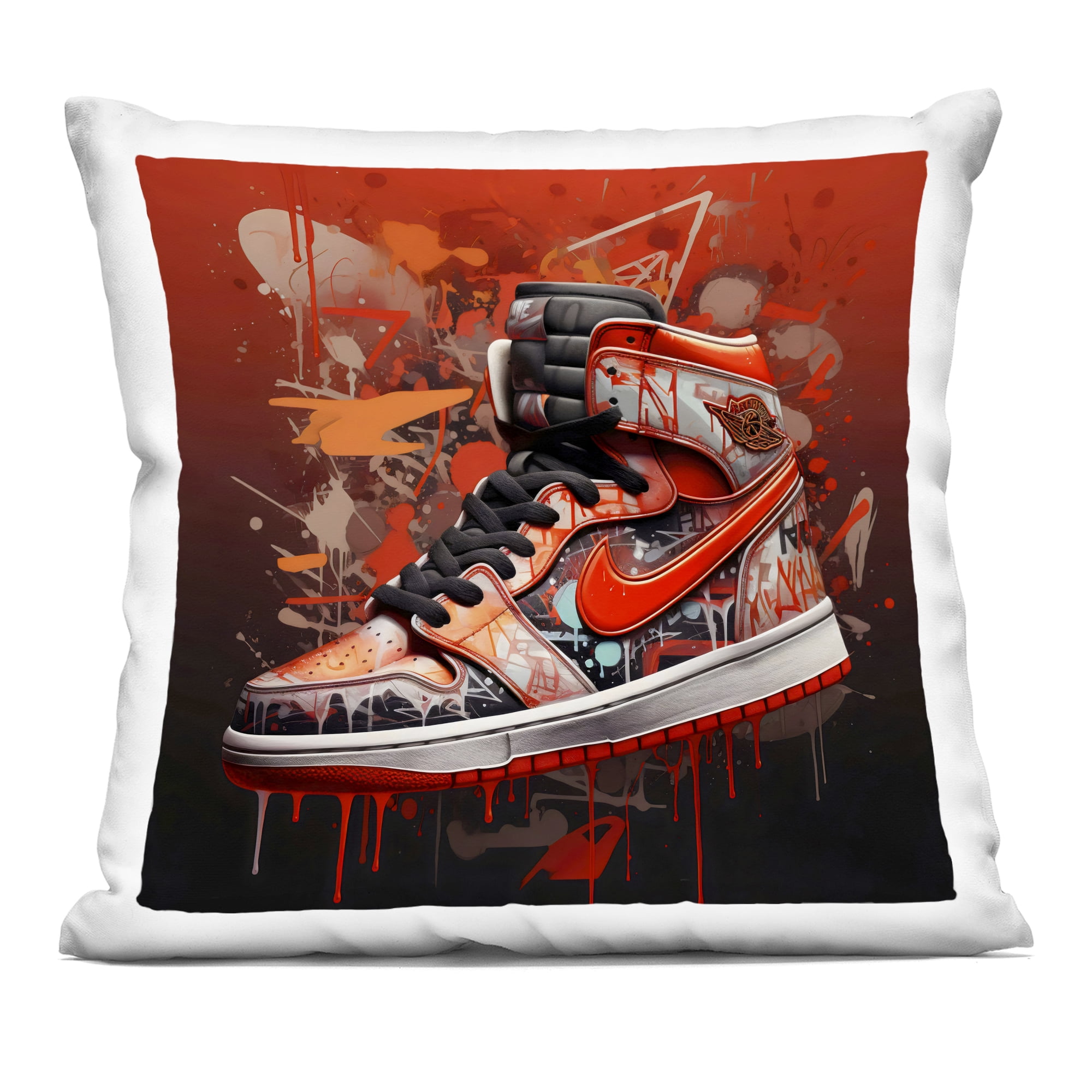 Stupell Industries Shades Of Red Sneaker Decorative Printed Throw Pillow, design by Creative Studio