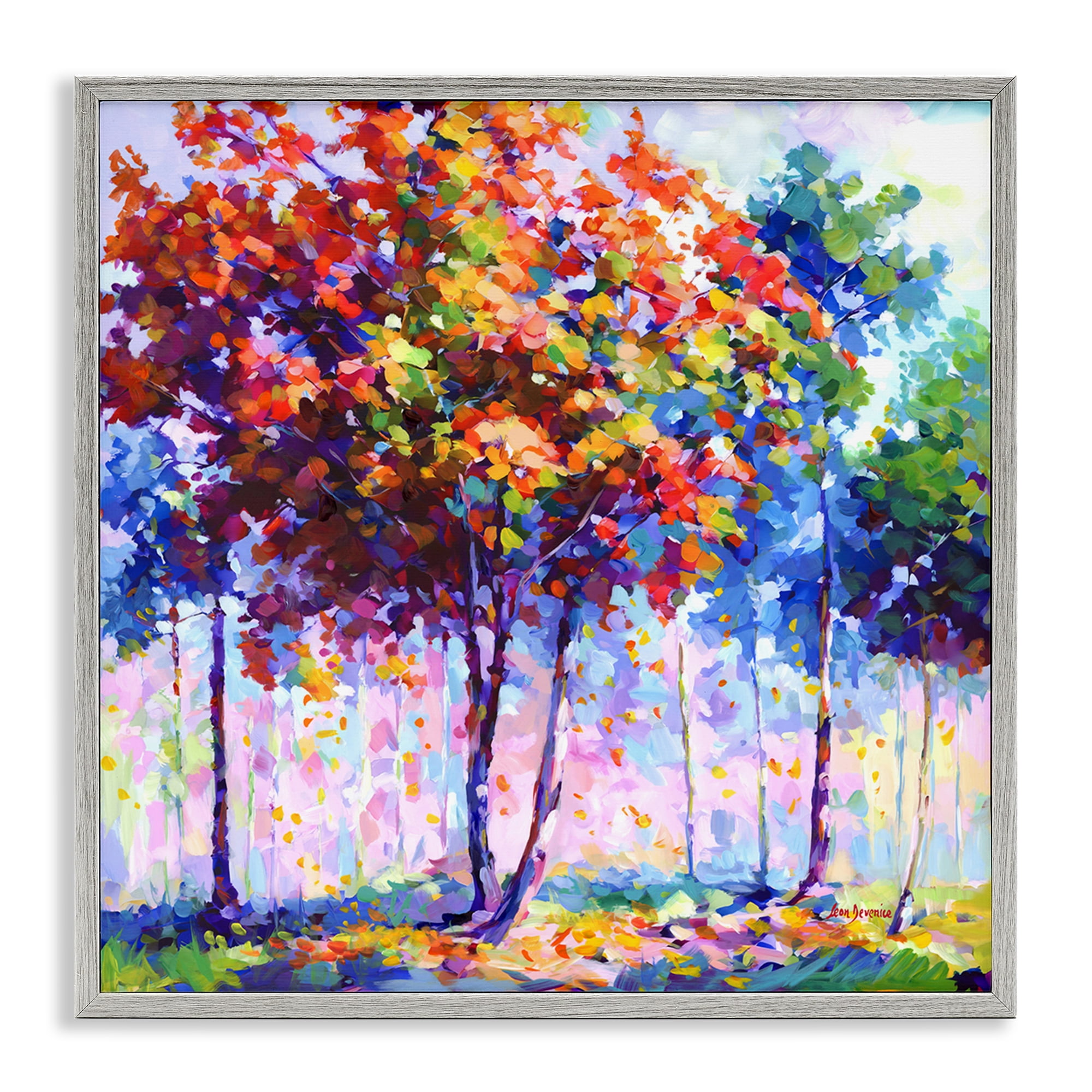 Stupell Industries Shades Of Solitude Landscape & Nature Painting Gray Framed Art Print Wall Art, 24 x 24