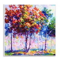 Stupell Industries Shades Of Solitude Landscape & Nature Painting Unframed Art Print Wall Art, 12 x 12