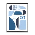 thumbnail image 1 of Stupell Industries Shades of Blue Abstract Shapes Collage Design Black Framed, 16 x 20, Design by Courtney Prahl, 1 of 1