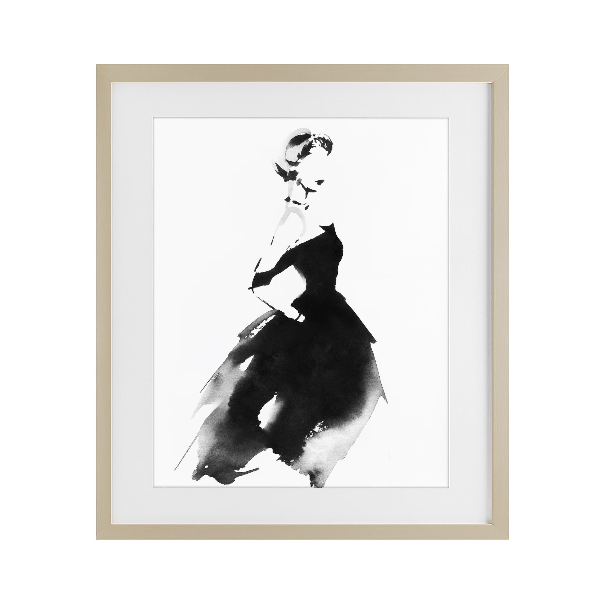 Stupell Industries Shadow Waltz Silhouette Birch Framed Print Under Glass, design by Svetlana Aleynikova