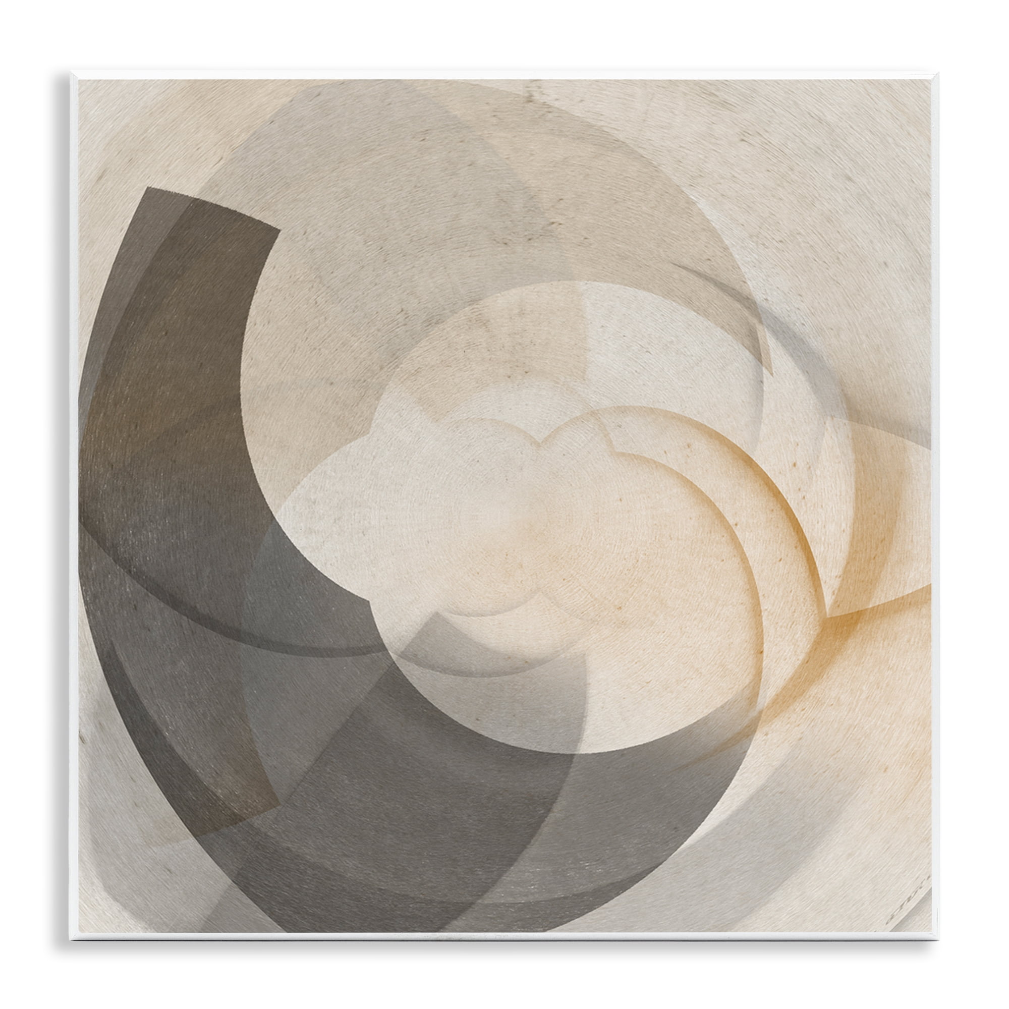 Stupell Industries Shadowed Swoop Abstraction Abstract Painting Unframed Art Print Wall Art, 12 x 12