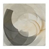 Stupell Industries Shadowed Swoop Abstraction Abstract Painting Wrapped Canvas Art Print Wall Art, 17 x 17