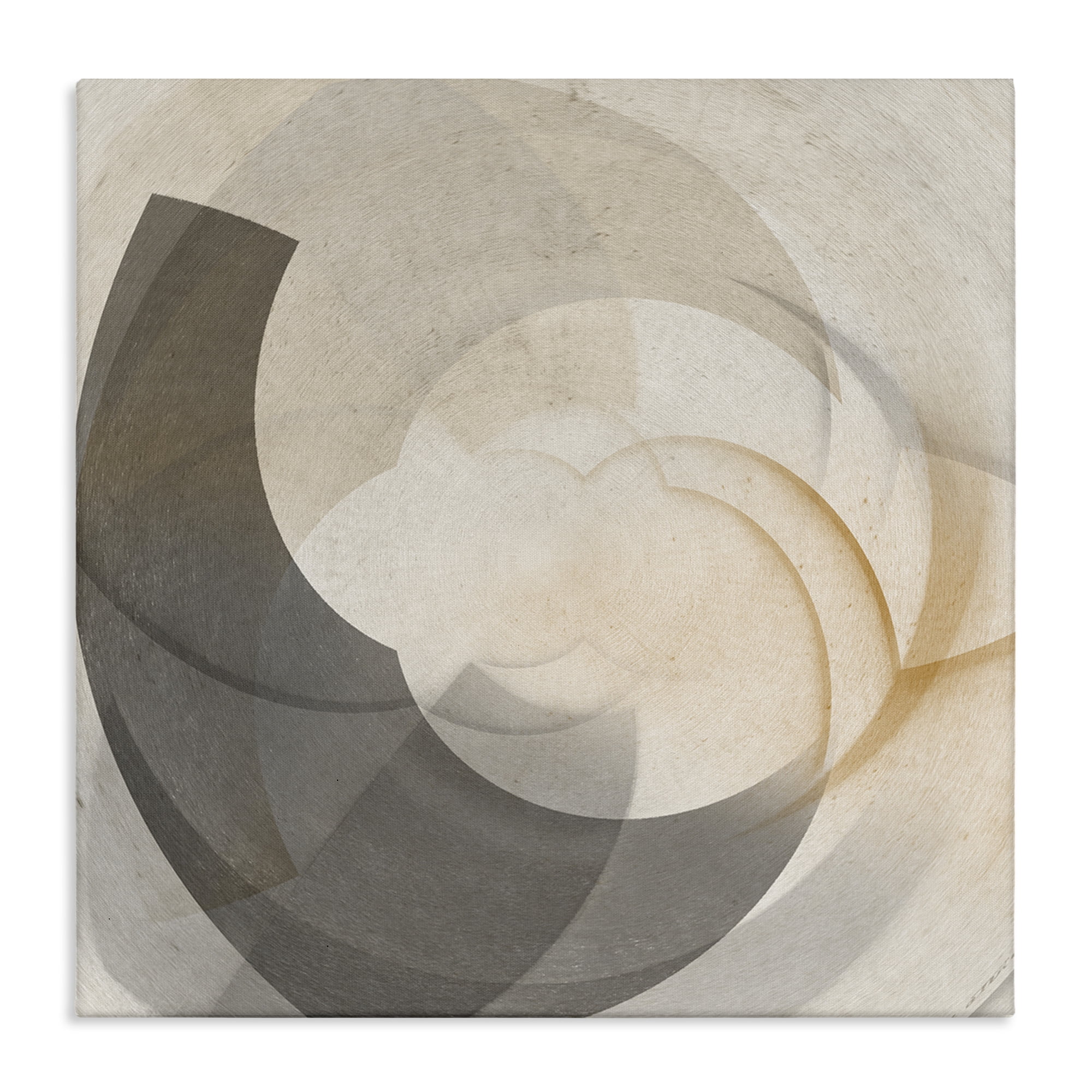 Stupell Industries Shadowed Swoop Abstraction Abstract Painting Wrapped Canvas Art Print Wall Art, 30 x 30