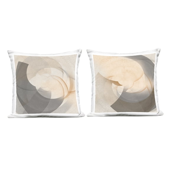 Stupell Industries Shadowed Swoop Abstracts Design by Noah Bay Outdoor Printed Pillow (Set of 2)
