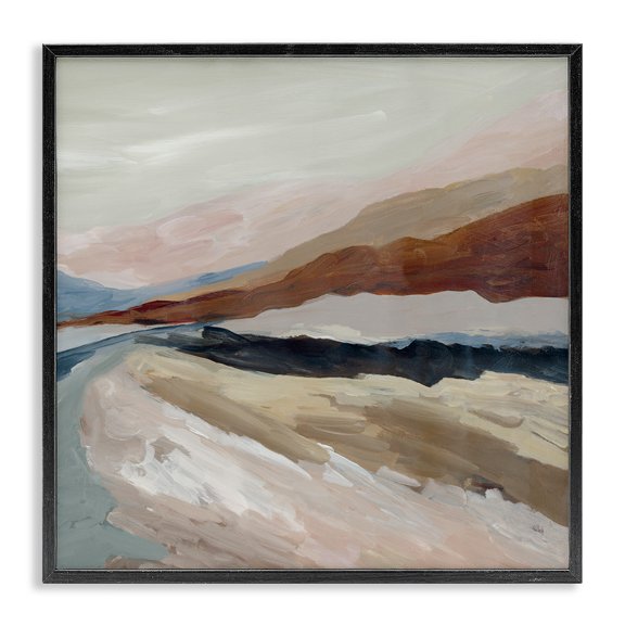 Stupell Industries Shadows Of Dusk Landscape Black Framed Giclee Art design by Jacob Q, 12 x 12