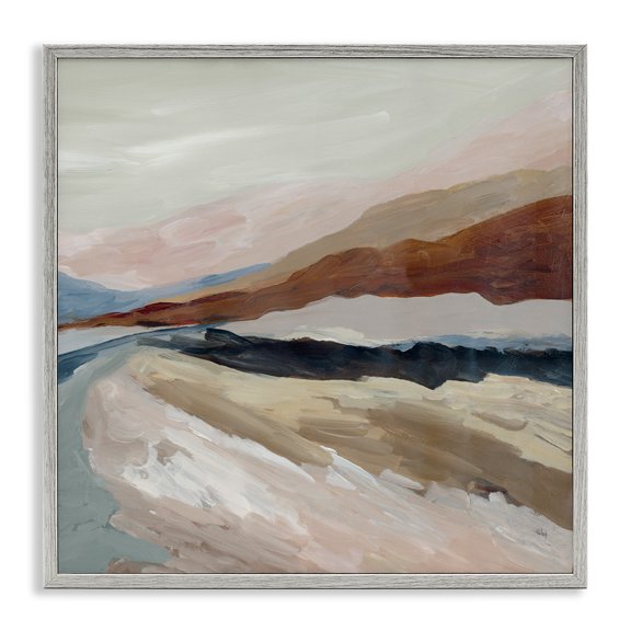 Stupell Industries Shadows Of Dusk Landscape Gray Framed Giclee Art design by Jacob Q, 12 x 12