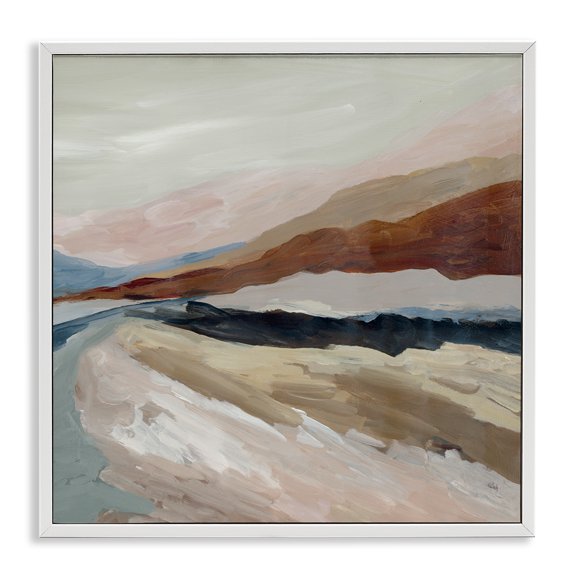 Stupell Industries Shadows Of Dusk Landscape White Framed Giclee Art design by Jacob Q, 12 x 12
