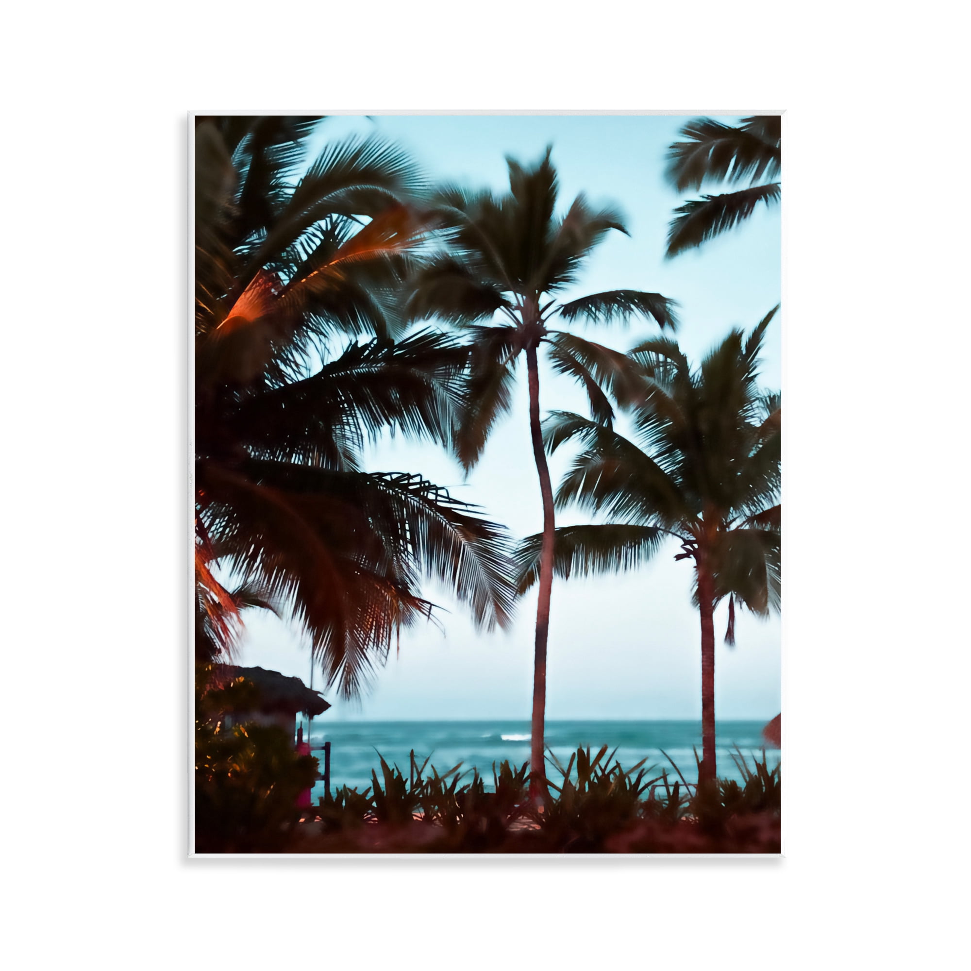 Stupell Industries Shady Palms Beachfront Wall Plaque Art, design by Noah Bay