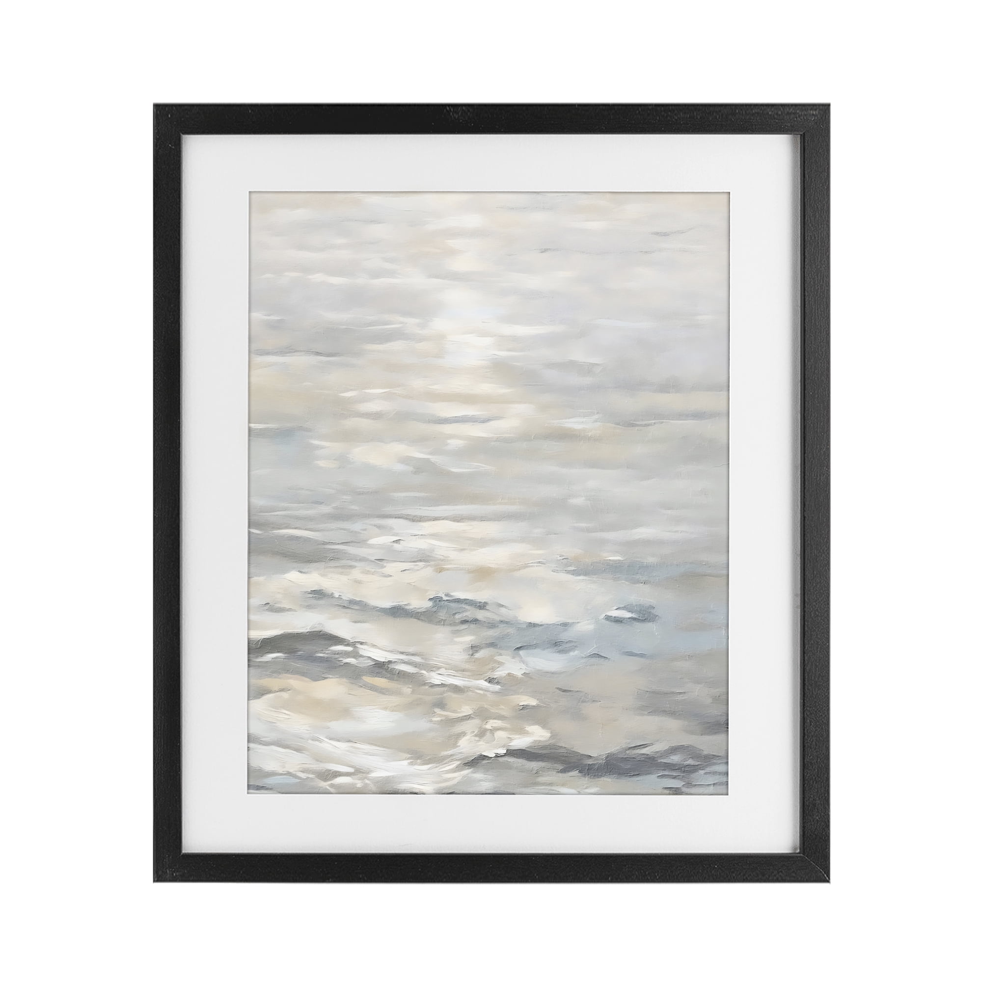 Stupell Industries Shallow Reflections Morning Light Black Framed Print Under Glass, design by Riley B