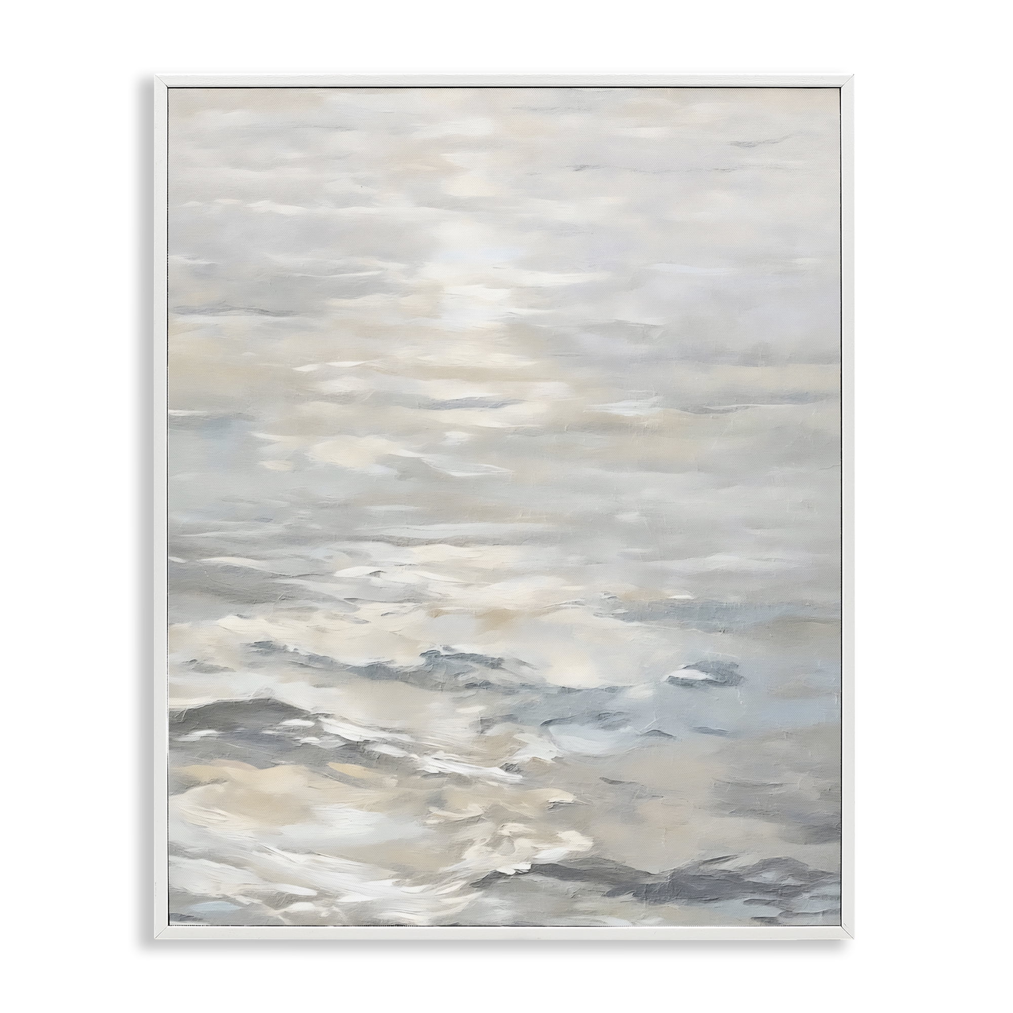 Stupell Industries Shallow Reflections Morning Light White Framed Giclee Art, design by Riley B