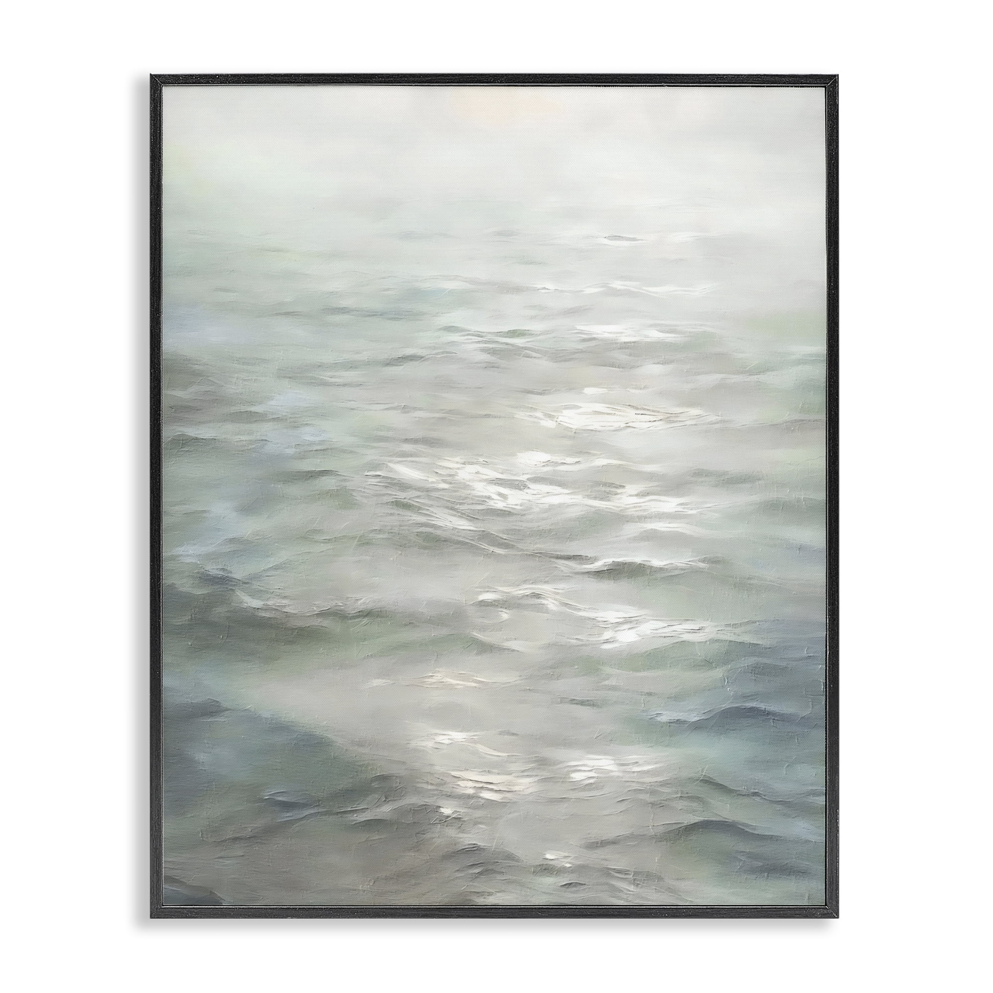 Stupell Industries Shallow Reflections on Sea Black Framed Giclee Art, design by Riley B