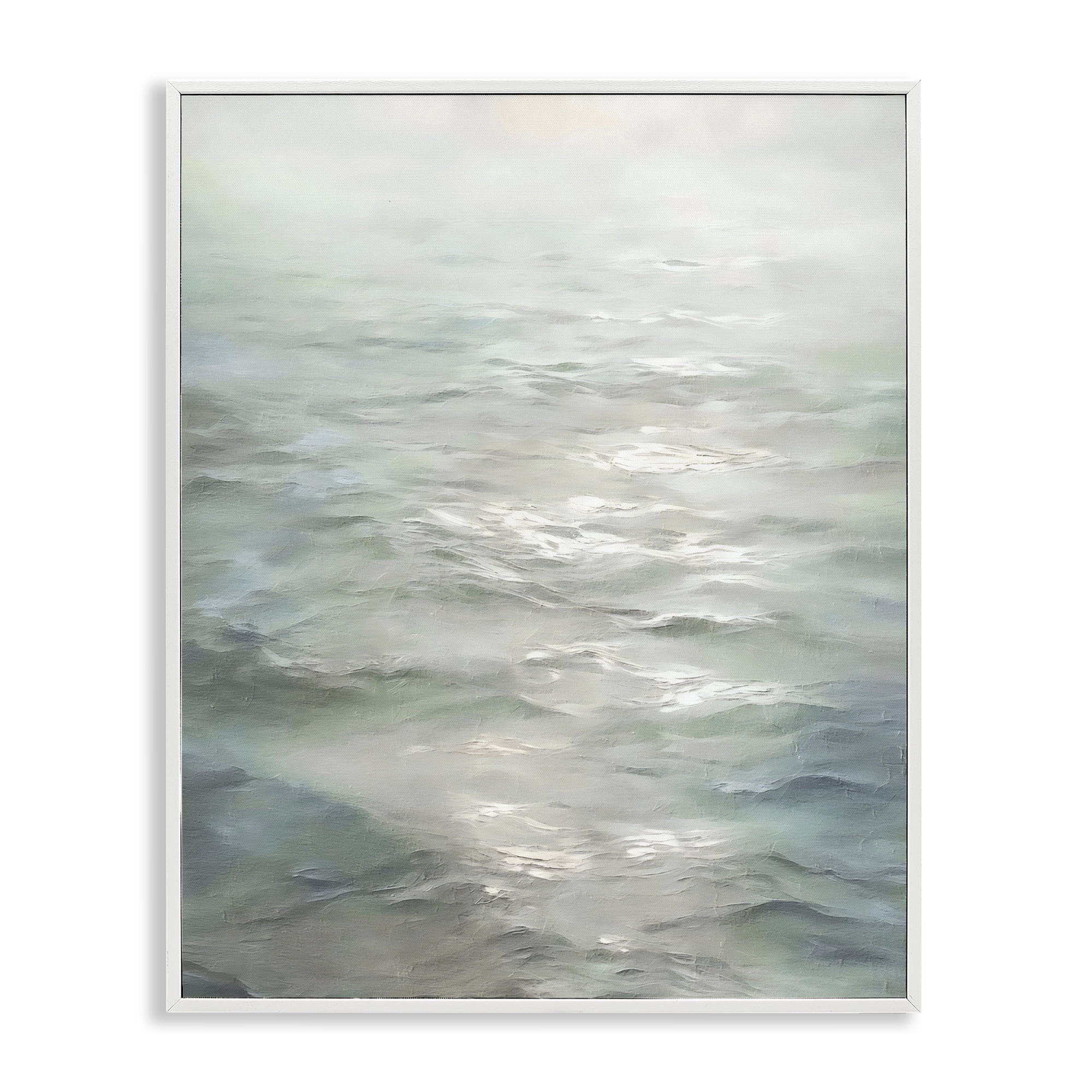 Stupell Industries Shallow Reflections on Sea White Framed Giclee Art, design by Riley B