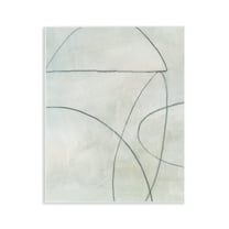 Stupell Industries Shapes Sketch on Grey Abstract Drawing Unframed Art Print Wall Art, 11 x 14