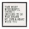 thumbnail image 1 of Stupell Industries Shabby Chic Share My Heart Inspirational Black Floating Frame Canvas Art, 18 x 18, by Jaxn Blvd., 1 of 7