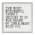 Stupell Industries Share My Heart Inspirational Typography Painting