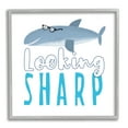 thumbnail image 1 of Stupell Industries Shark in Glasses Phrase Animals & Insects Painting Gray Framed Art Print Wall Art, 17 x 17, 1 of 9