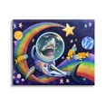 thumbnail image 1 of Stupell Industries Shark in Outer Space Animals & Insects Painting Gallery Wrapped Canvas Art Print Wall Art, 20 x 16, 1 of 8