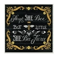 thumbnail image 1 of Stupell Industries She Bee Fierce Female Motivational Phrase Vintage Pun, 12 x 12,Design by Deb Strain, 1 of 5