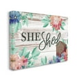 thumbnail image 1 of Stupell Industries She Shed Typography Rustic Country Floral Sign, 36 x 48, Designed by Jennifer Ellory, 1 of 6