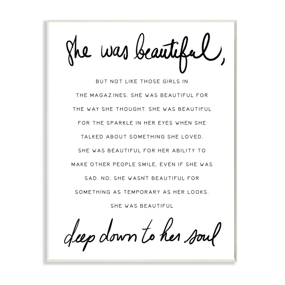 White MDF Wood Inspirational Quote Wall Plaque