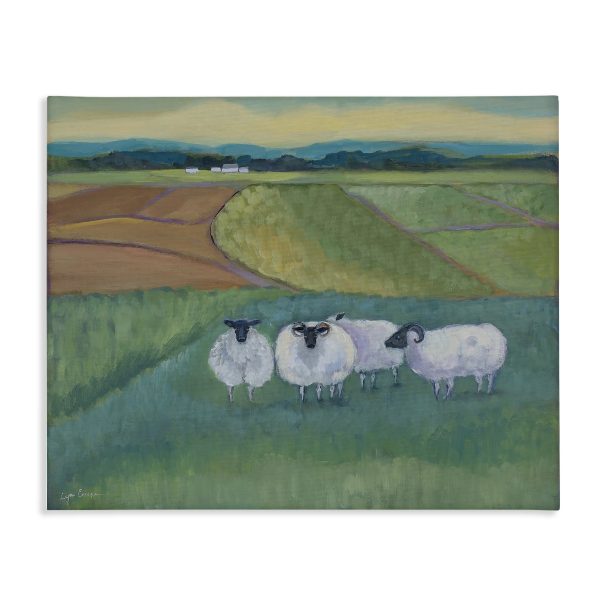 Stupell Industries Sheep Herd Meetup Canvas Wall Art, design by Lynn Ericson Fine Art