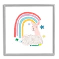 thumbnail image 1 of Stupell Industries Sheep Relaxing Smiling Rainbow Stars Adorable Design, 12 x 12, Design by June Erica Vess, 1 of 5