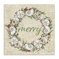thumbnail image 1 of Stupell Industries Tropical Shells & Holly Merry Canvas Art, 30 x 30, by Paul Brent, 1 of 8